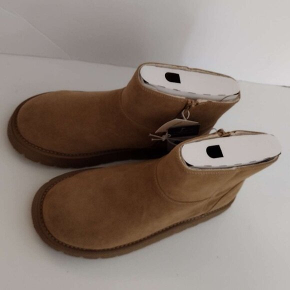 Universal Thread "May" Suede Booties with Memory Foam Insole Tan Size 9 NWT - Picture 5 of 10